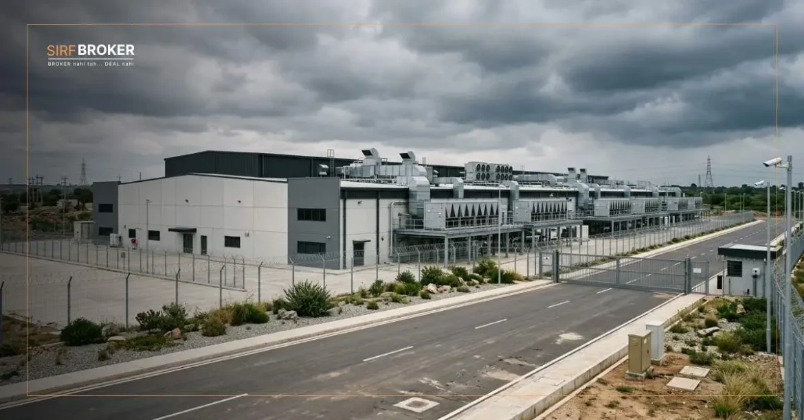 Modern data centre facility exterior in India representing 38% of real estate PE investment in Q2 2026 per Savills India